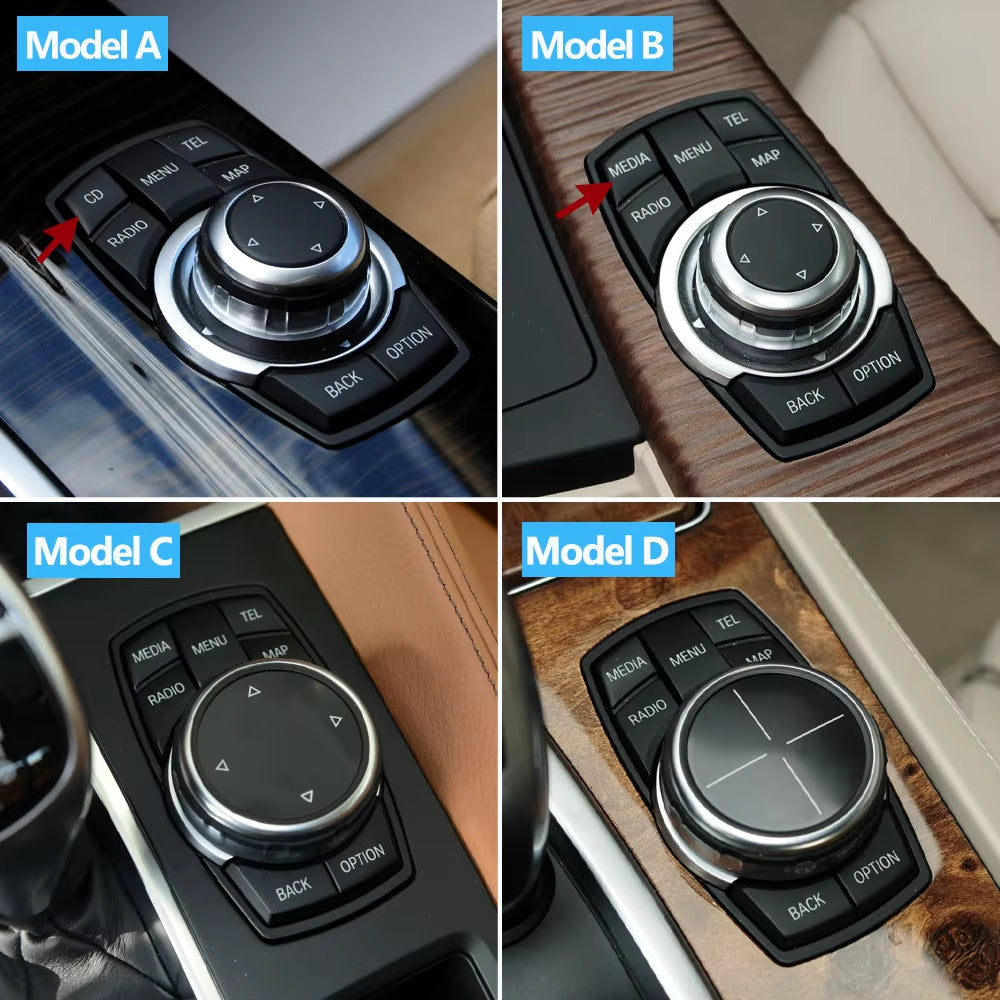 Car Central Console CIC Multi-Media Control Button Cover For BMW 1 2 3 4 5 6 7 X3 X4 X5 X6 Series F30 F31 F10 F11 F06 F25 F26