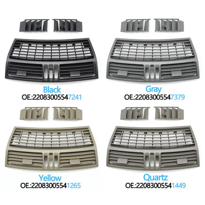 Car Front Dashboard Middle AC Vent Central Air Vent Grille Panel Cover For Mercedes Benz S Class W220 S300 S350 S500 1998-2005