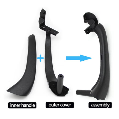 2PCS Car Front Rear Left Right Door Inside Grab Pull Handle Cover Trim For Mercedes Benz S Class W220 1998-2003