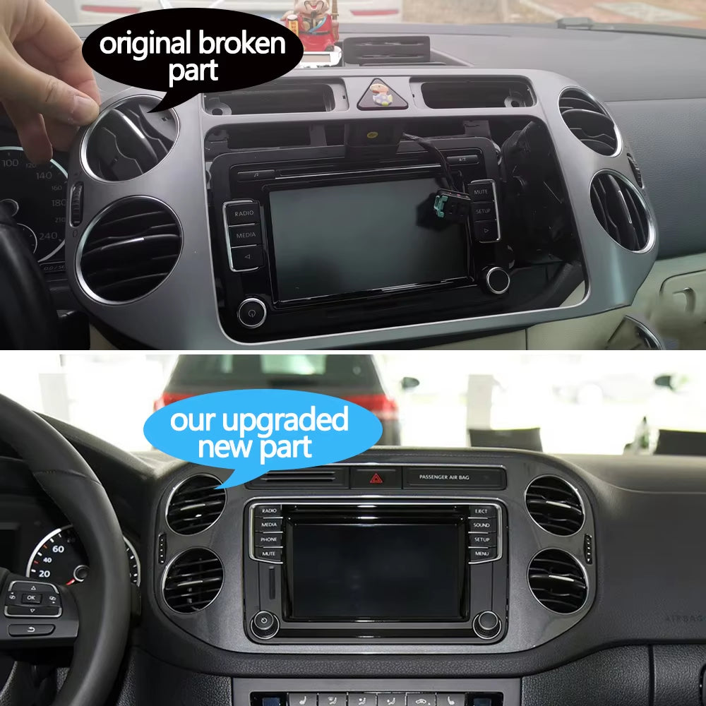 1/2PCS Car Front Rear Air Conditioning AC Vent Grille Air Vent Cover For VW Volkswagen Tiguan 2010 2011 2012 2013 2014-2017
