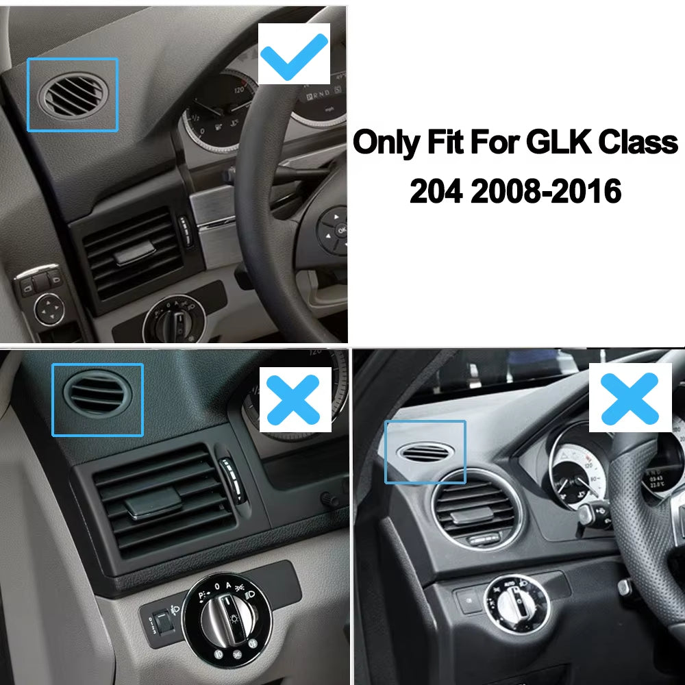 Car Front Dashboard Air Conditioner AC Vent Grille Small Round Cover For Mercedes Benz X204 GLK Class W204 GLK260 GLK300 GLK350