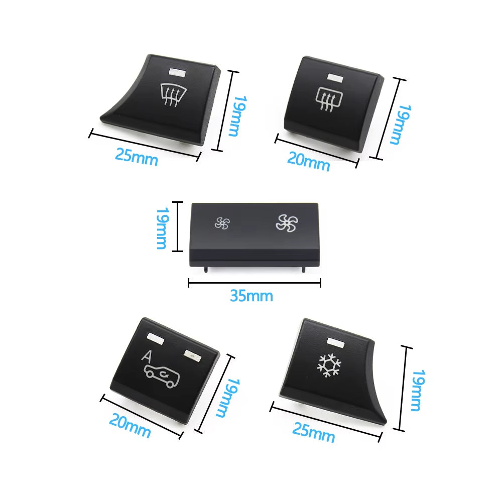 8/9PCS Car Air Conditioning AC Button Multimedia CD Player Switch Digital Control Buttons For BMW X5 X6 E70 E71 E72 2007-2013