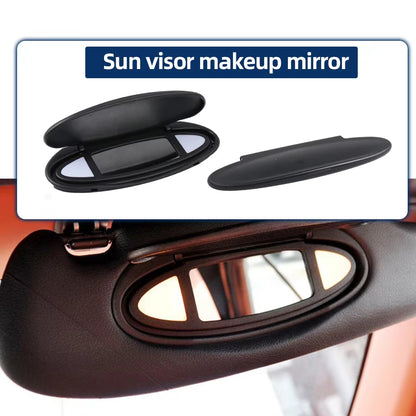 Black Interior Sun Visor Makeup Mirror Replacement For Porsche 911 996 997 986 987 Car Mirror Accessory 99773103115A12