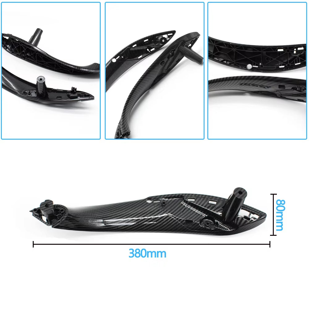 Carbon Fiber Interior Door Inside Pull Handle Trim Cover For BMW 3 4 Series M3 M4 F30 F34 F36 F32 F33 F80 F82 F83