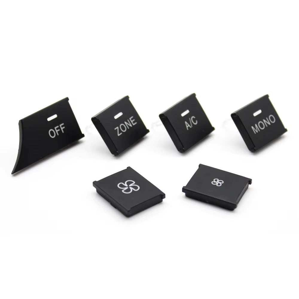 Front Console AC Heater Climate Control Switch Button Covers Replacement For Mercedes BENZ C GLK Class W204 X204 C300 C350 C63