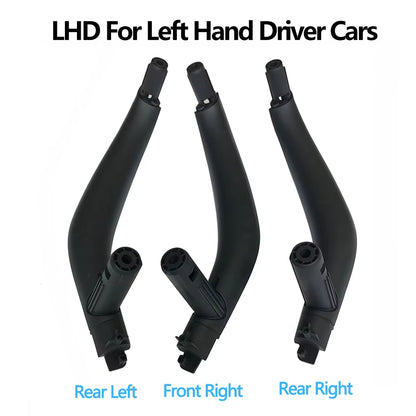 3PCS Set LHD RHD Interior Door Left Right Pull Handle Trim Cover For BMW X5 X6 F15 F16 2014-2018