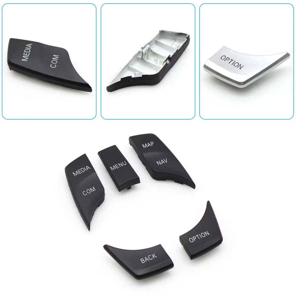 Car Central Console CIC IDrive Multimedia Control Button Cover Trim For BMW 5 6 7 X3 X4 G30 G31 F90 G32 G11 G12 G01 G02 F97 F98