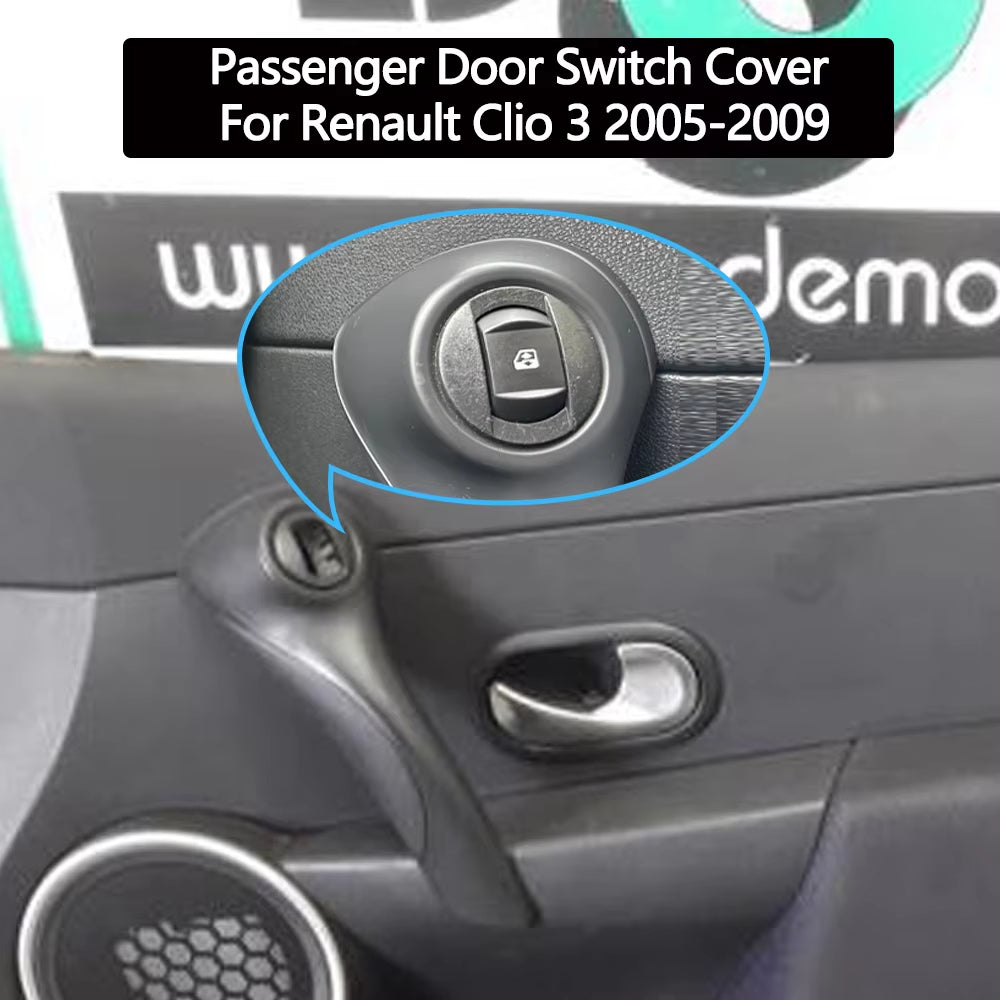 LHD RHD Car Interior Passenger Door Window Control Switch Panel Cover For Renault Clio 3 MK3 2005 2006 2007 2008 2009
