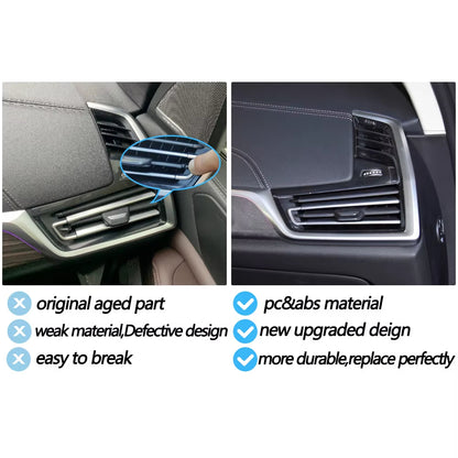 Car Left Right Air Vent Grille Repair Kit AC Vent Outer Frame For BMW X5 X6 X7 G05 G06 G07 2019 2020 2021 2022