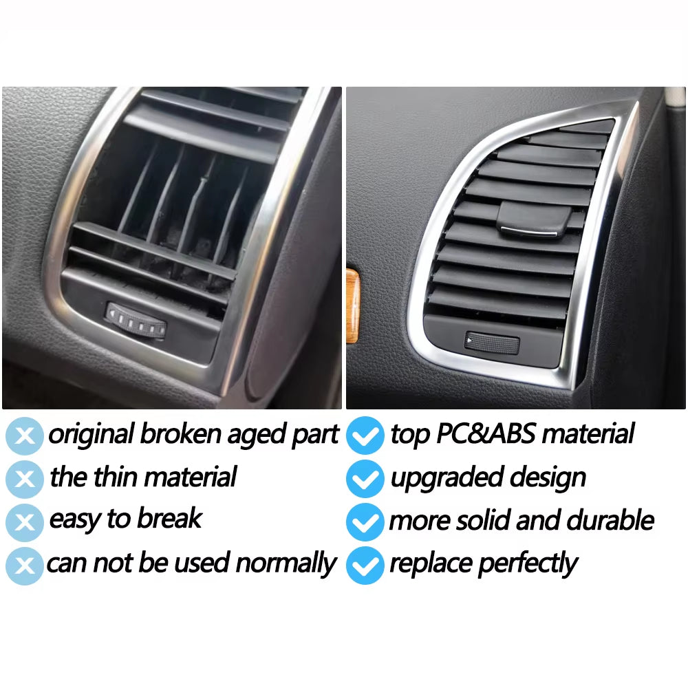 Car Front Dashboard Left Right Air Conditioning Heater AC Vent Outlet Grille Panel For Audi Q7 2006-2015 4L0820901 4L0820902