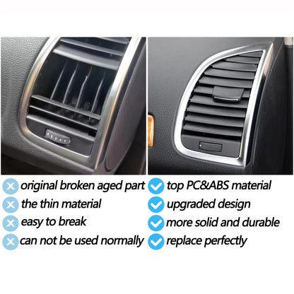 Car Front Dashboard Left Right Air Conditioning Heater AC Vent Outlet Grille Panel For Audi Q7 2006-2015 4L0820901 4L0820902
