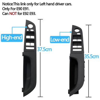 LHD Left Driver Door Armrest Interior Door Pull Handle Full Set Replacement For BMW 3 Series E90 E91 316i 318i 320i 325i 328i