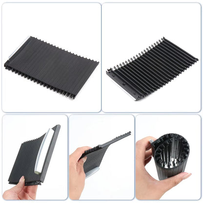 Car Armrest Curtain Center Console Shutter Cover for Peugeot 408 308S Storage Box Black