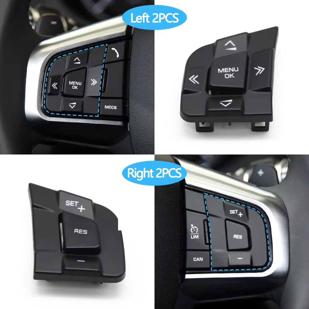Car Steering Wheel Button Multi Function Control Switch Buttons For Land Rover Discovery Sport For Jaguar XF XE F-PACE 2015-2019