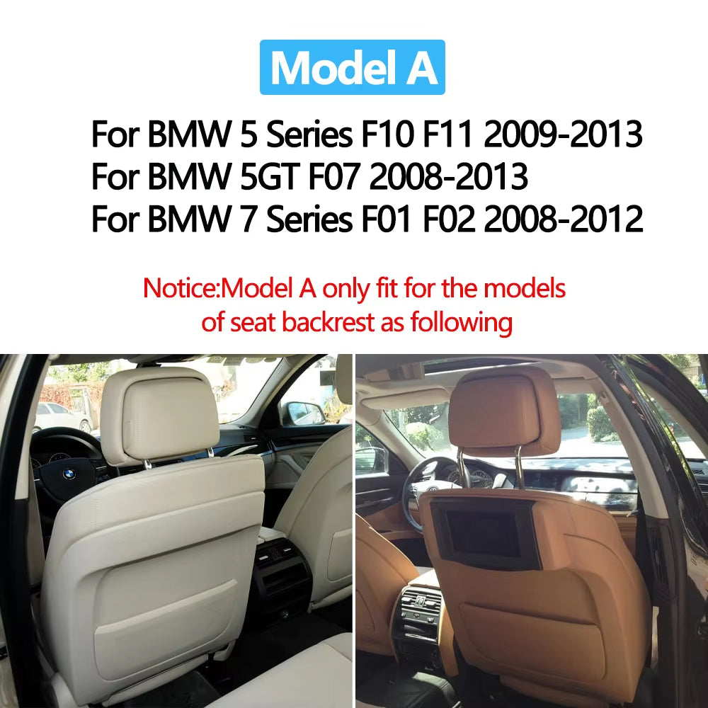Interior Car Front Seat Leather Backrest Storage Panel Cover For BMW 5 7 GT Series F10 F11 F18 F01 F02 F07 520 523 525 530 730