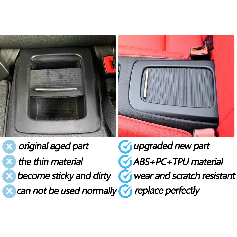 Car Rear Console Cup Holder Roller Blind Cover For BMW 3 Series E92 E93 M3 Convertible Coupe 2006-2013 51166963913,51166963915