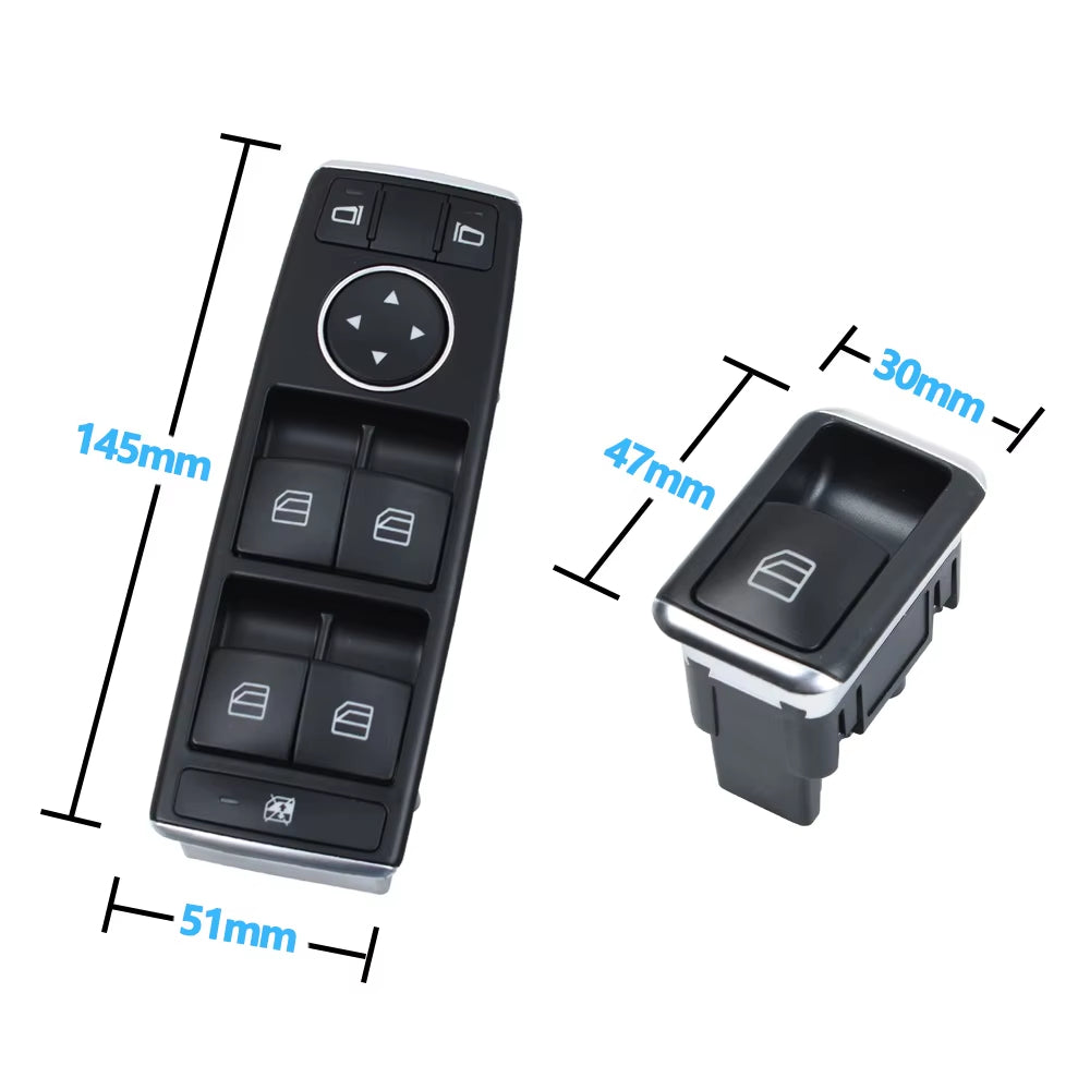 LHD RHD Power Window Regulator Switch Button For Benz C E CLS Class W204 W207 W212 W218 C200 220 250 300 E200 260 GLK204 250 350
