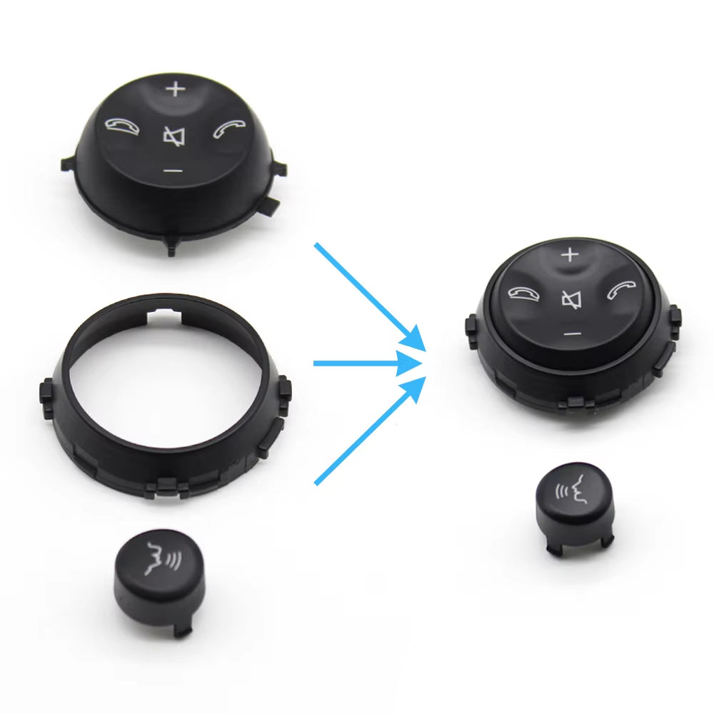Car Multi-function Steering Wheel Push Button Cover For Benz W221 W216 S CL Class S280 S300 S350 S400 S600 2006-2009