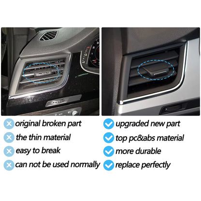 1/2/3/4PCS Car Front Air Vent Grille AC Tab Clip Slider Repair Kit For Audi Q7 2016 2017 2018 2019