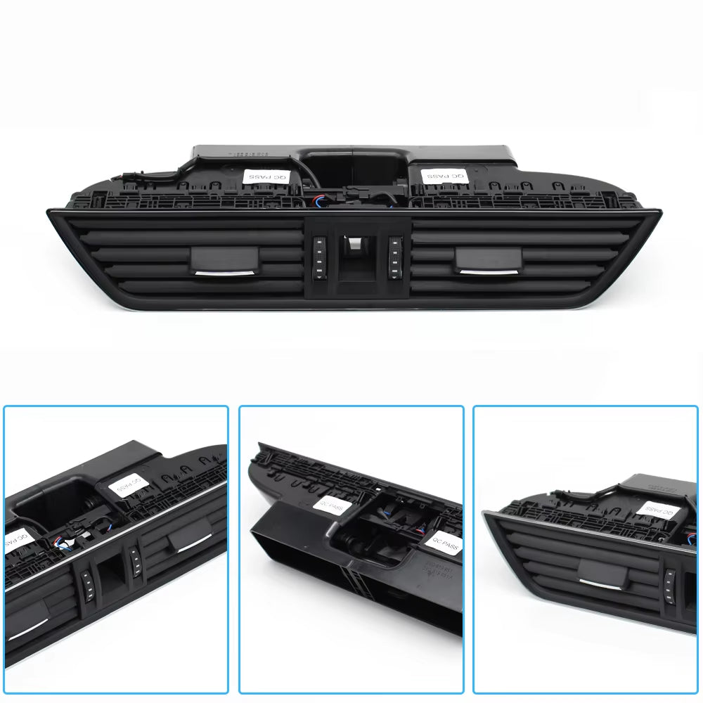 Car Front Dashboard Chrome Air Vent AC Vent Grille Assembly For Skoda Superb III 2016 2017 2018 2019 2020 2021 2022 2023 2024