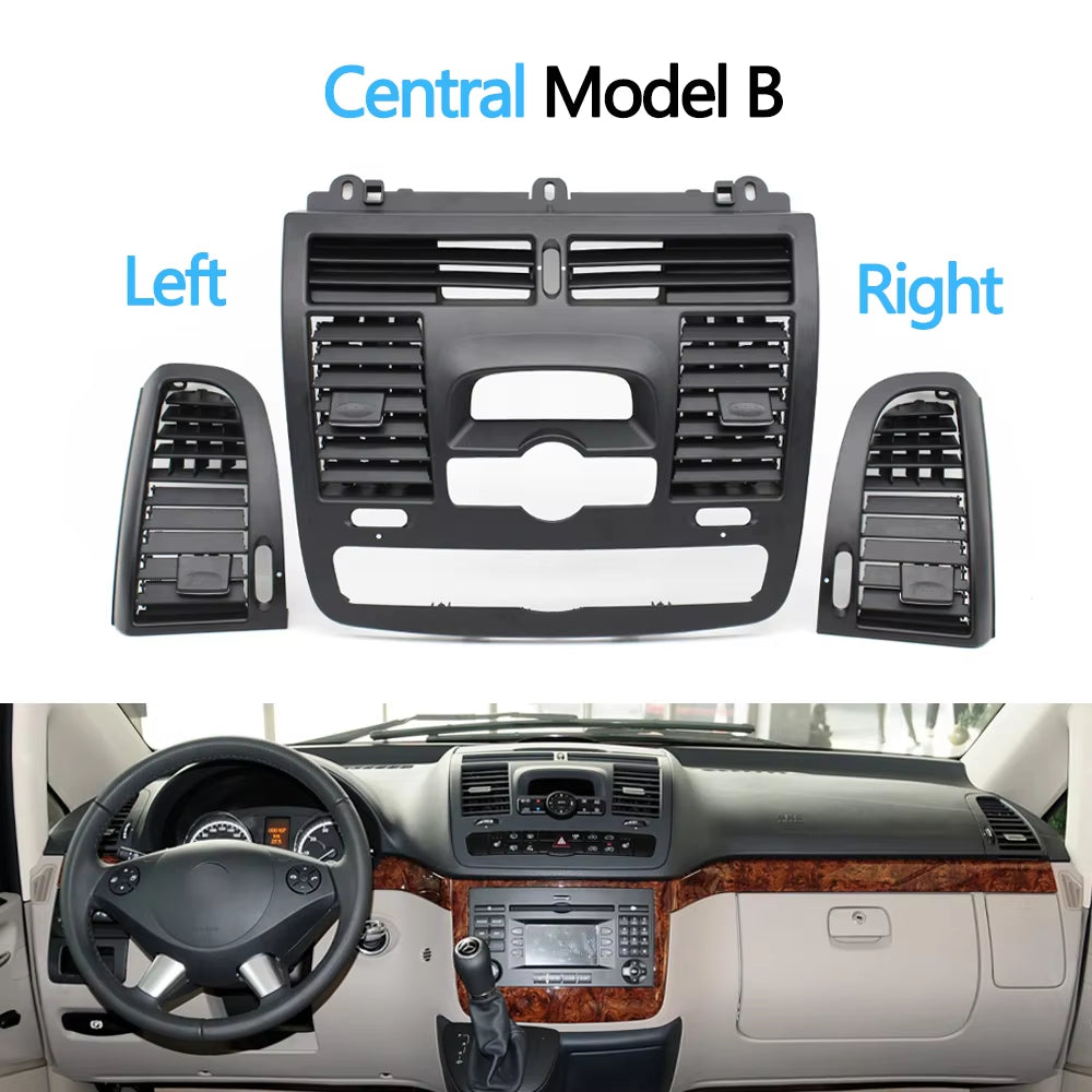 Car Left Right Central Air Vent Outlet Cover For Mercedes Benz Vito Viano W636 W639 2004 2005 2006 2007 2008 2009 2010-2015