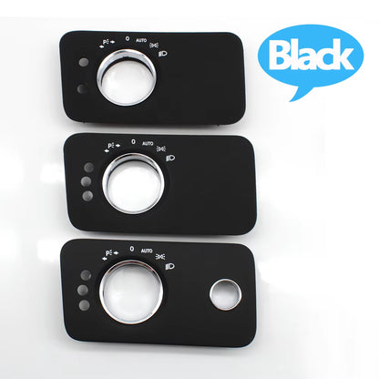 Car Interior Door Headlight Switch Panel Cover Trim Replacement For Mercedes Benz W219 CLS Class 300 350 500 2007-2009