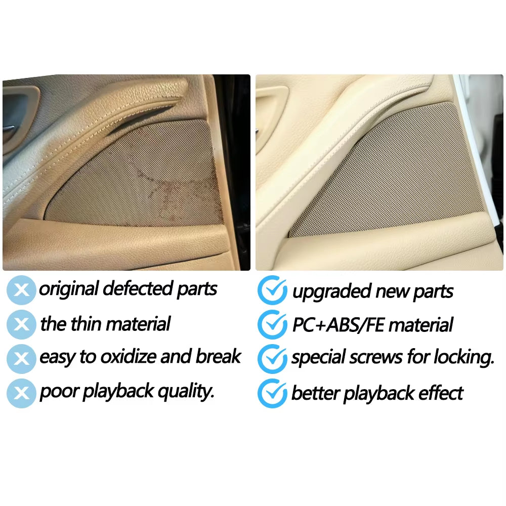 Car Rear Left Right Door Upgraded Horn Loud Speaker Sound Audio Cover For BMW 5 Series F10 F11 520 523 525 530 2010-2016