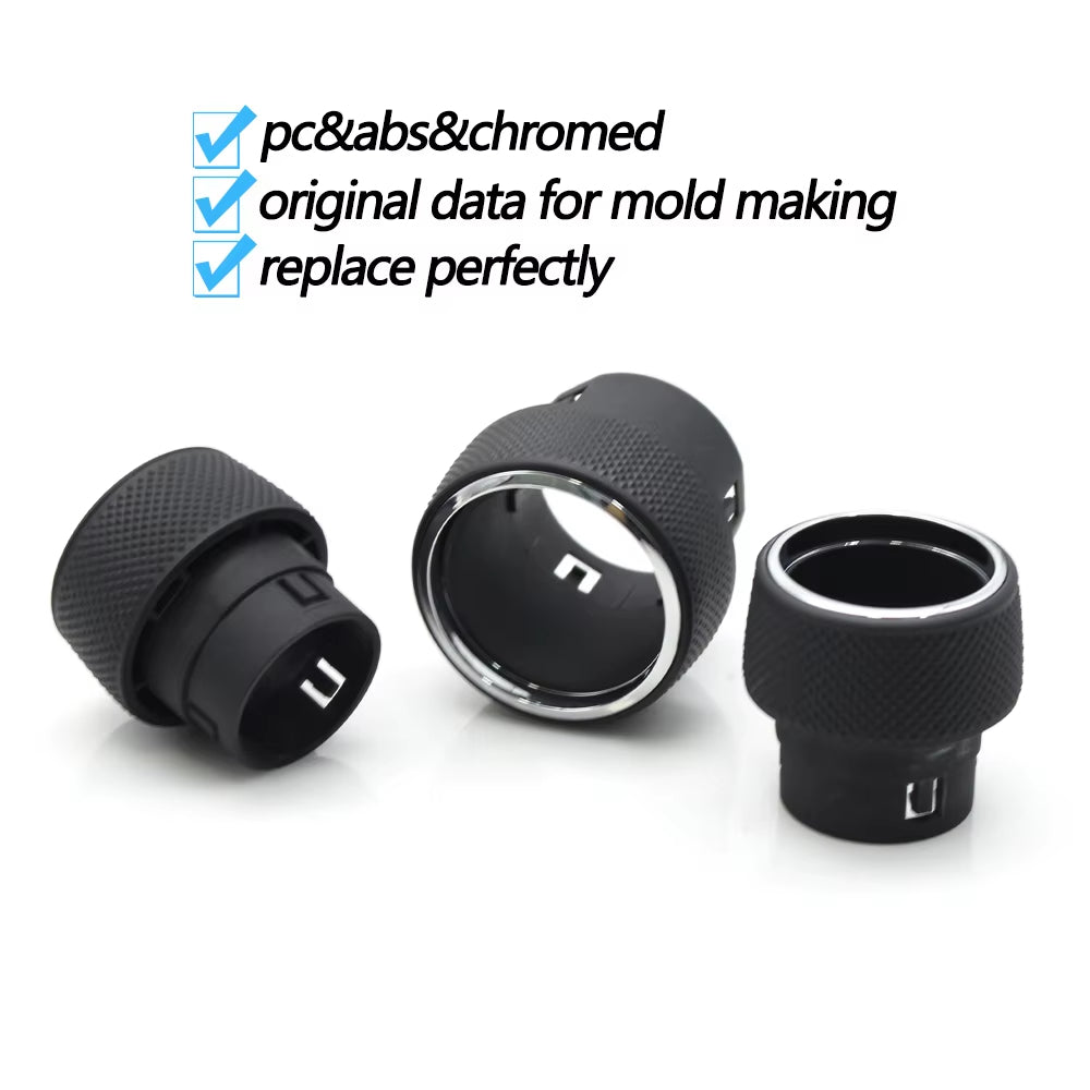 1/2PCS Car Front Dashboard AC Heater Climate Control Switch Button Radio Volume Knob Cover For Jeep Grand Cherokee WK2 2014-2021