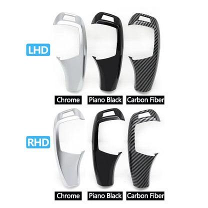 LHD RHD Car Gear Shift Knob Trim Cover Auto P Parking Button Cap For BMW X5 X6 E70 E71 E72 2007-2013 61319116587