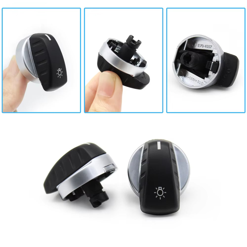 Car Head Lamp Headlight Rotary Switch Knob Button For BMW X5 X6 Z4 E70 E71 E72 E89 2007-2013