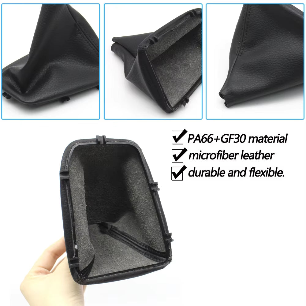 Automatic Car Leather Gear Shift Knob Lever Gaitor Boot Cover Frame For BMW 3 Series E90 E91 E92 E93 2005-2011 25167592028