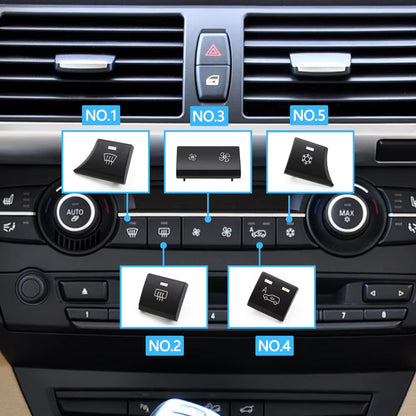 Car Heater Climate Control Fan Volume Air Conditioning Button Circulation Button For BMW X5 X6 E70 E71 E72 2007-2014 64119310445