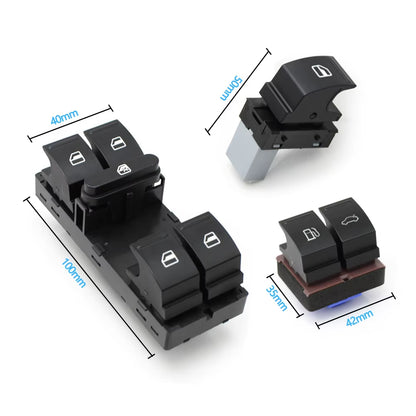 Car Electric Power Control Window Switch Regulator Small Switch Fuel Tank Unlock Switch Buttons For VW Touareg 7L 7L6959857D