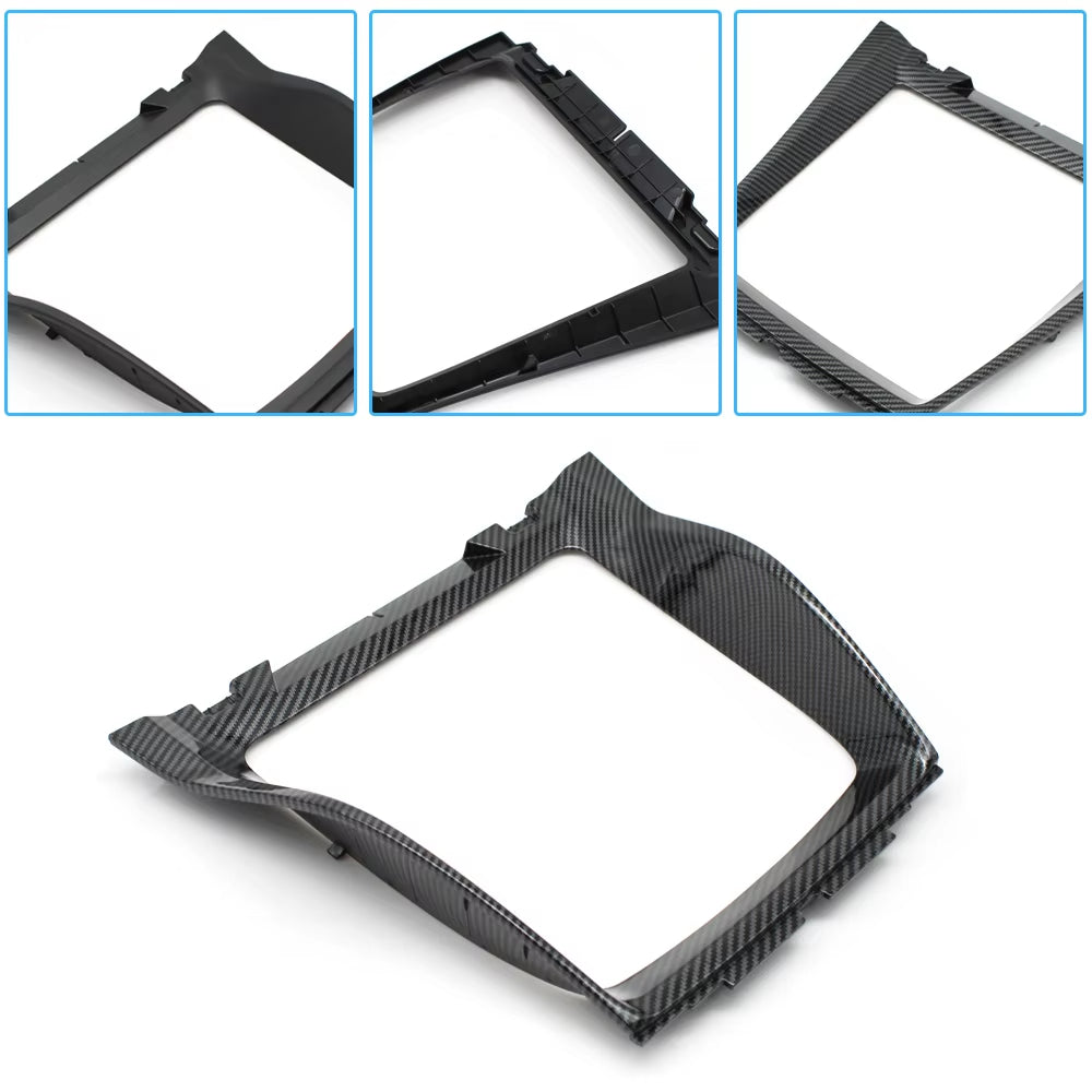 Car Front Center Console Panel Bezel Water Cup Holder Decorative Trim Cover For BMW X5 X6 E70 E71 E72 51166956756 51169129401