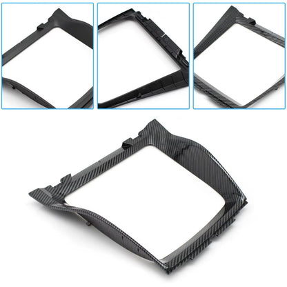 Car Front Center Console Panel Bezel Water Cup Holder Decorative Trim Cover For BMW X5 X6 E70 E71 E72 51166956756 51169129401