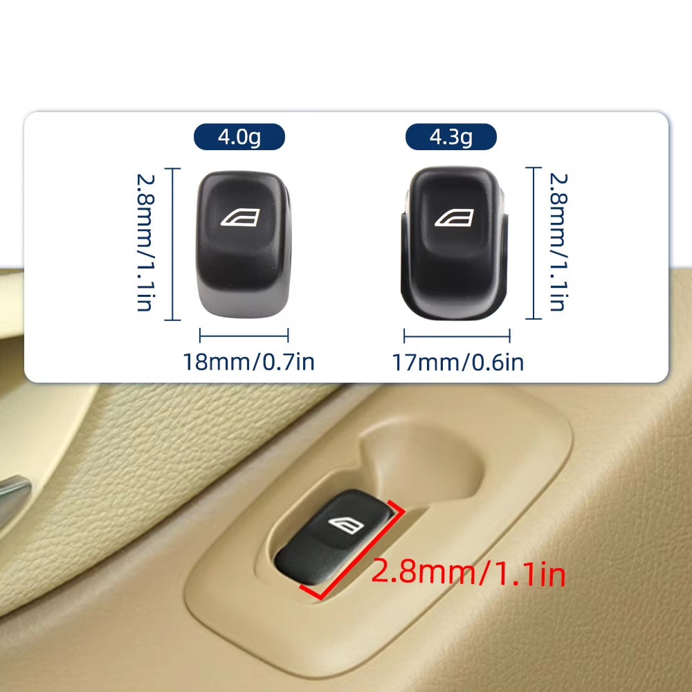 31295164 For Volvo V70 XC70 S80 S60 XC90 Black Regulator Button Cover Front Rear Window Glass Lifter Switch Button Cap