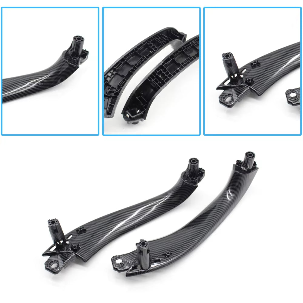 Car Interior Front Rear Door Left Right Handle Inside Pull Handle Panel Cover Trim For BMW X3 X4 G01 G02 F97 F98 2018-2022