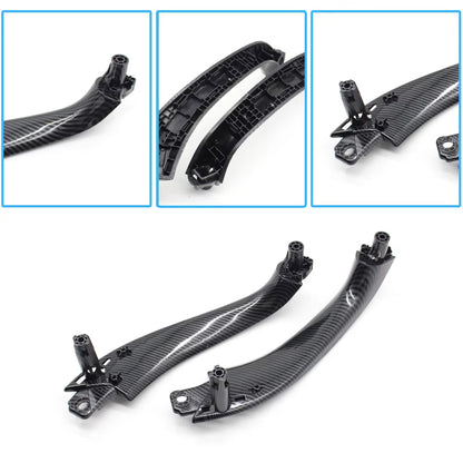 Car Interior Front Rear Door Left Right Handle Inside Pull Handle Panel Cover Trim For BMW X3 X4 G01 G02 F97 F98 2018-2022