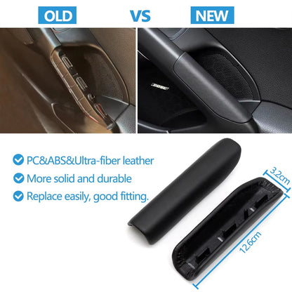 Left Right Interior Door Pull Handle Leather Outer Cover Trim For Porsche Cayman/Boxster 981 718 982 911 991