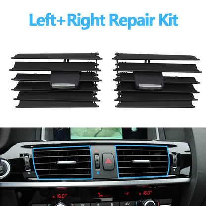 LHD RHD Car Front Middle AC Air Conditioner Vent Outlet Grille Slide Clip Repair Kit Replacement For BMW X3 X4 F25 F26 2011-2018