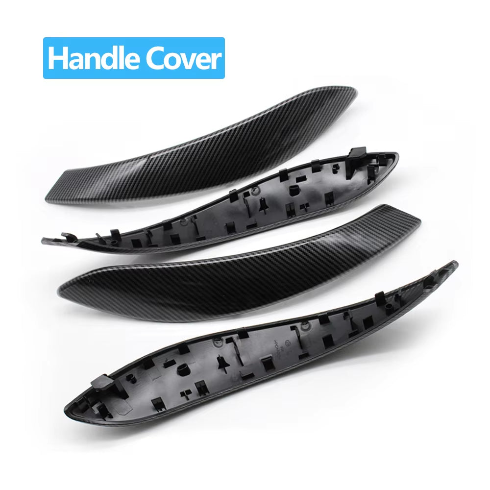 Carbon Fiber Car Door Pull Handle With Handle Outer Cover Trim For BMW 3 4 Series M3 M4 F30 F34 F36 F32 F33 F80 F82 F83
