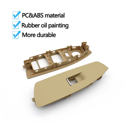 LHD Car Front Door Window Control Switch Outer Frame Panel Trim Cover For BMW 7 Series F01 F02 730 735 740 745 750 760