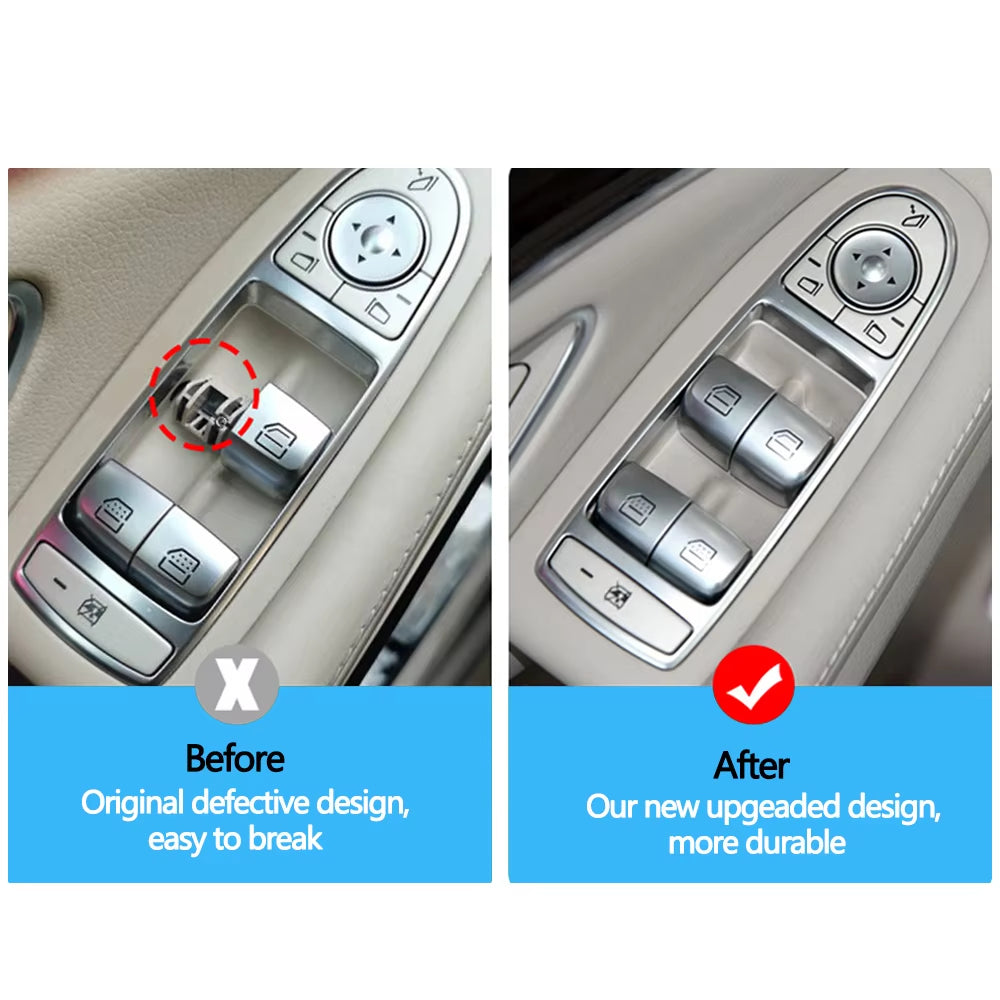 W222 Car Window Switch Repair Button Cover Control Switch Key Cap For Mercedes Benz S E Class W213 S320 S350 S450 S500 S560