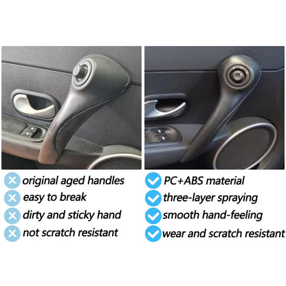 Car Interior Door Front Left Right Pull Grab Handle Control Switch Panel For Renault Clio 3 MK3 2005 2006 2007 2008 2009