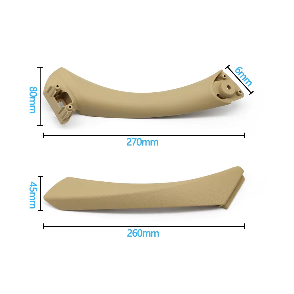 Beige Black Interior Passenger Door Pull Handle Cover Trim For BMW 3 Series E90 E91 E92 316i 318i 320i 325i 328i 2004-2012