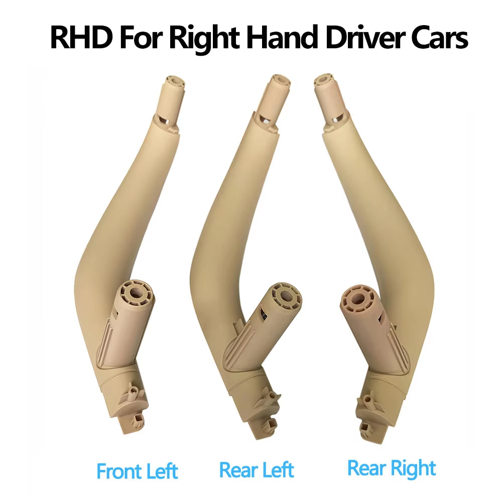 3PCS Set LHD RHD Interior Door Left Right Pull Handle Trim Cover For BMW X5 X6 F15 F16 2014-2018