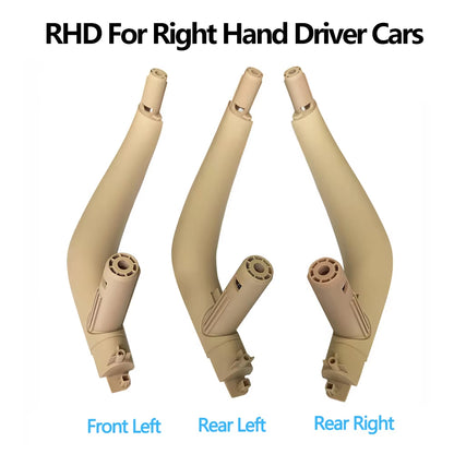 3PCS Set LHD RHD Interior Door Left Right Pull Handle Trim Cover For BMW X5 X6 F15 F16 2014-2018