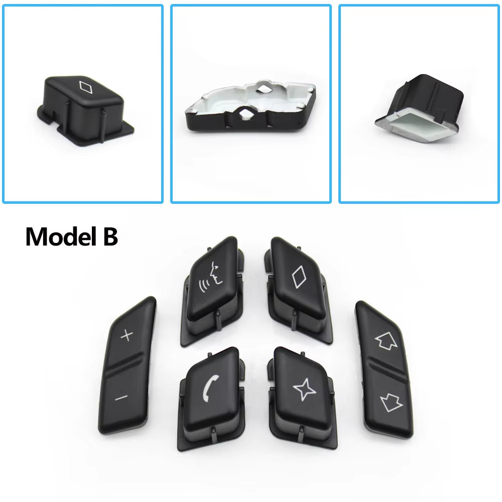 Car Steering Wheel Button Control Switch Cover Replacement For BMW 3 Series X1 E90 E91 E92 E93 E84 61316959893 61316959894
