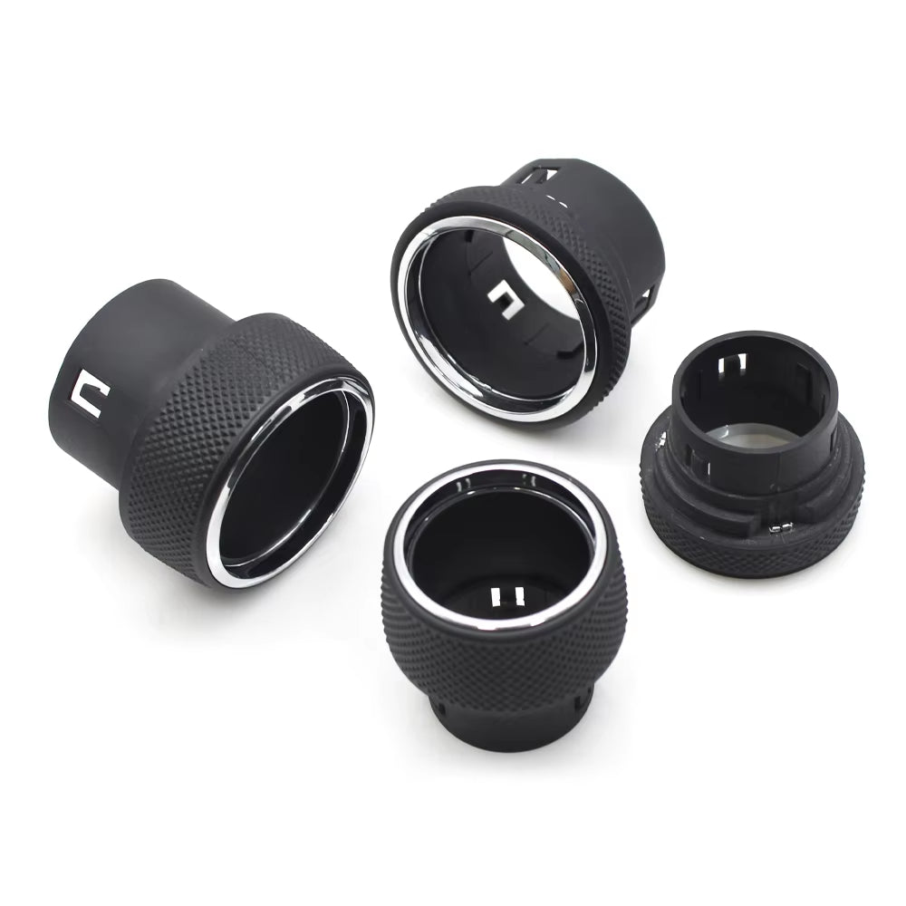 1/2PCS Car Front Dashboard AC Heater Climate Control Switch Button Radio Volume Knob Cover For Jeep Grand Cherokee WK2 2014-2021