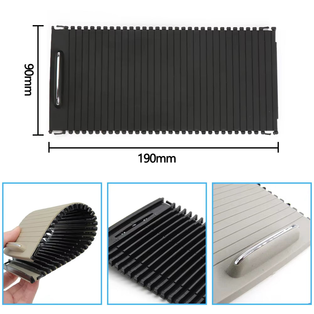 Interior Car Water Cup Holder Roller Blinds Cover For Mercedes Benz W204 C180 C200 C220 C250 C300 W212 E W207 E200 E260 E300
